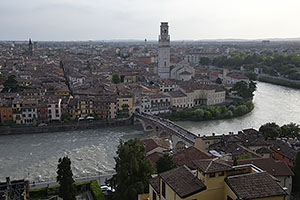 Verona: výhľad z Castel San Pietro, 19.5.2024 Verona