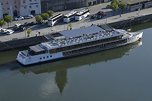Passau: výletná loď Barefoot Boat, 10.8.2024 Passau