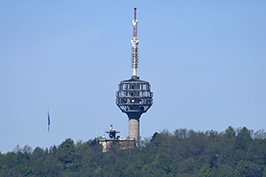 Sarajevo: výhľad na mesto, Predajnik Hum, 28.4.2024 Sarajevo