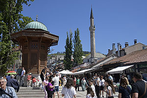 Sarajevo: Baščaršija, Sebilj, 28.4.2024 Sarajevo