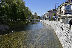 Sarajevo: Miljacka, 28.4.2024 Sarajevo