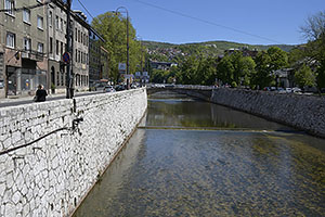 Sarajevo: Miljacka, 28.4.2024 Sarajevo