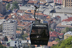 Sarajevo: Sarajevska žičara, visutá lanovka, 28.4.2024 Sarajevo
